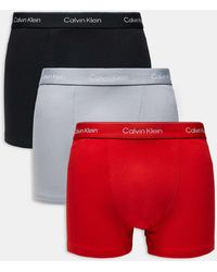 Calvin Klein - Icon Cotton Stretch 3 Pack Relaxed Boxer Briefs - Lyst