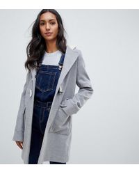ASOS Asos Design Tall Classic Duffle With Pocket Detail - Gray