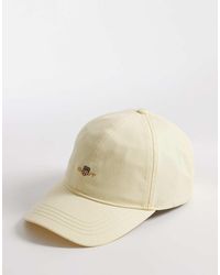 GANT - Shield Logo Cotton Twill Baseball Cap - Lyst