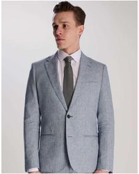 Harry Brown - Giacomo Slim Fit Cotton Linen Suit Jacket - Lyst