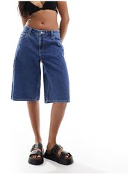 Dr. Denim - – bree worker – lässige jeans-shorts mit mittelhohem bund und mittlerer stone-waschung - Lyst