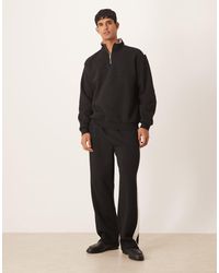 ASOS - Co-ord Wide Leg joggers With Cut And Sew Panel - Lyst