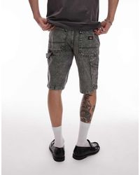 Dickies - Pantalones Cortos Vaqueros Lavado De Corte Estándar Y Estilo Carpintero Garyville De - Lyst