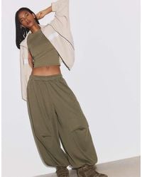 Stradivarius - Balloon jogger Trousers With Stoppers - Lyst