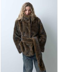 ASOS - Kort Jack Met Kraag Van Faux-Fur - Lyst