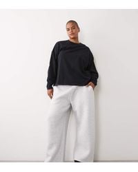 4505 - Curve Rest Day Wide Leg Joggers With Pintuck Detail - Lyst