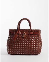 Tommy Hilfiger - – gewebte mini-tragetasche - Lyst