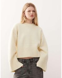 Monki - Crew Neck Knitted Jumper - Lyst
