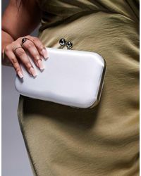 True Decadence - Rechthoekige Clutch Van Satijn - Lyst