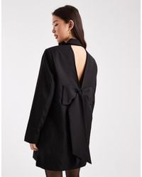 ONLY - Vestido Estilo Americana Con Detalle De Lazada En La Espalda De - Lyst