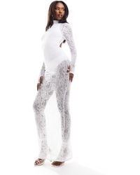 ASOS - Lace Overlay Body Maxi Dress - Lyst
