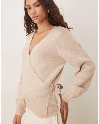 ASOS - Knitted Wrap Cardigan - Lyst