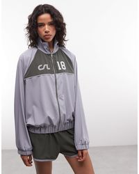 Collusion - Sports Nylon Funnel Neck Track Jacket Co-ord - Lyst