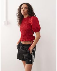 Collusion - Shir Top With Lace Up Detail At Side - Lyst