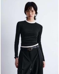& Other Stories - Soft Jersey Rib Long Sleeve Top - Lyst