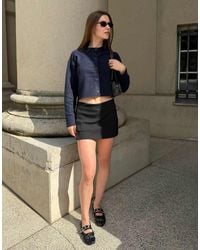 Bershka - Round Neck Button-up Knit Cardigan - Lyst