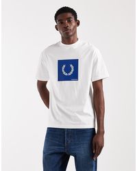 Fred Perry - Box Graphic Logo T-shirt - Lyst