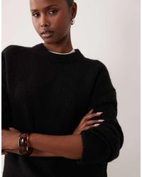 Gina Tricot - Crew Neck Knitted Wool Alpaca Jumper - Lyst