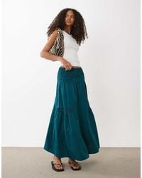 Wednesday's Girl - Wednesdays Girl Tiered Floaty Midaxi Skirt - Lyst