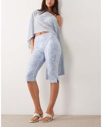ASOS - Sequin Capri Pants - Lyst