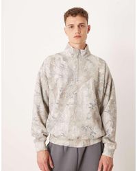 Abercrombie & Fitch - Essential Quarter Zip Sweatshirt - Lyst