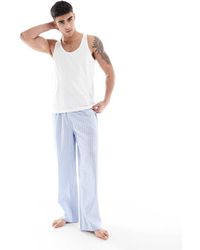 ASOS - Woven Stripe Lounge Bottoms - Lyst