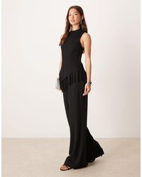Mango - Sleeveless Textured Jumpsuit - Lyst