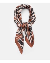 Pull&Bear - Bandana Sjaal Met Dierenprint - Lyst
