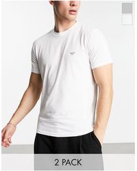 Emporio Armani - Bodywear 2 Pack Lounge T-shirts - Lyst