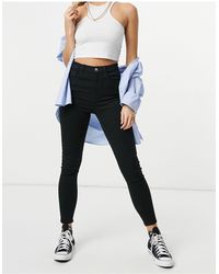 Stradivarius – Jeans - Schwarz