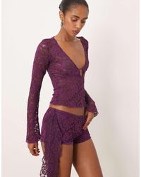 Motel - Shoumi Low Rise Shorts With Frill - Lyst