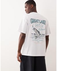 New Look - Lake Logo Oversized T-shirt - Lyst