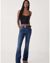 Stradivarius - Top à bretelles fines en polyamide - Lyst