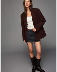 Bershka - Blazer Con Fascette Sul Retro - Lyst