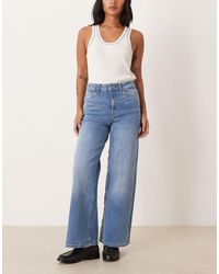 JDY Petite - High Waist Wide Leg Jean - Lyst