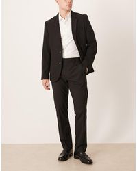 ASOS - Pantalones De Vestir Negros De Corte Slim De - Lyst
