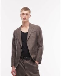 AllSaints - Clover Wool Blend Tailored Blazer - Lyst