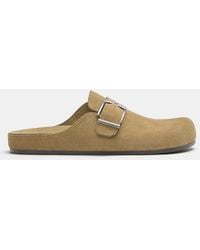 Pull&Bear - Leather Buckle Clogs - Lyst