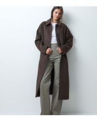 ASOS - Asos Design Tall Longline Car Coat With Wool - Lyst