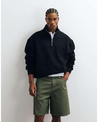 ASOS - Premium Heavyweight Oversized 1/4 Zip 400Gsm - Lyst