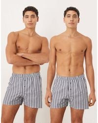 ASOS - 2 Pack Woven Boxers - Lyst