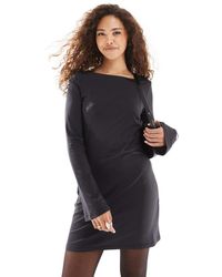 ONLY - Vestito Corto Con Scollo A Barchetta E Maniche Scampanate - Lyst