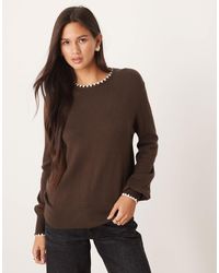 Threadbare - Pull ras - Lyst