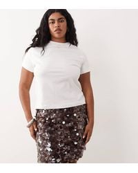 ASOS - Asos Design Curve Layered Sequin Mini Skirt - Lyst