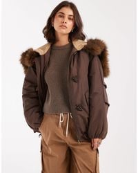 ASOS - Bomber Parka With toggle Detail - Lyst