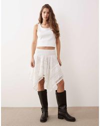 Miss Selfridge - Hanky Hem Mini Skirt - Lyst