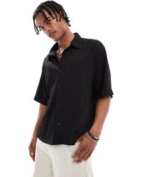 Bershka - – strukturiertes strick-hemd - Lyst