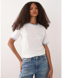 Barbour - Madeline Short Sleeve Logo Contrast T-Shirt - Lyst