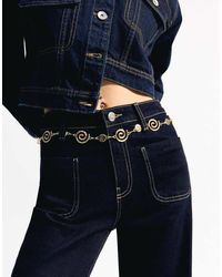 Bershka - Cintura A Catenina Dorata Con Spirale - Lyst