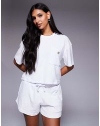 River Island - Terrycloth Starfish Detail T-shirt - Lyst